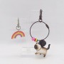 Cat Pendant Rubber Keychain