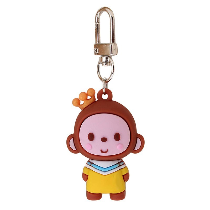 Monkey Rubber Keychain Bracelet