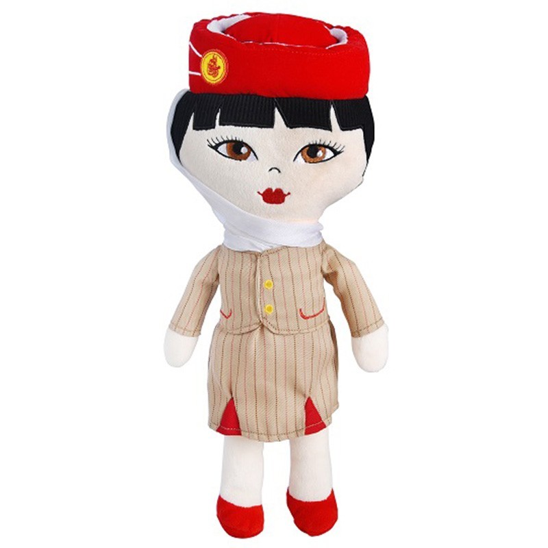 emirates logo pilot doll