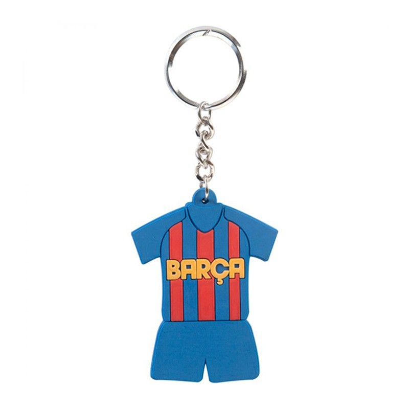 Barcelona Jersey Rubber Keychain