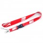 Polyester Red Custom Lanyard