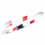 customized polyester retractable key lanyard with badge