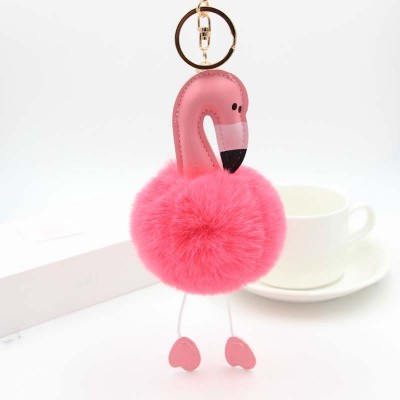 Flamingo Fur custom key chain