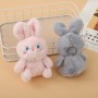 personalized bunny plush keychain