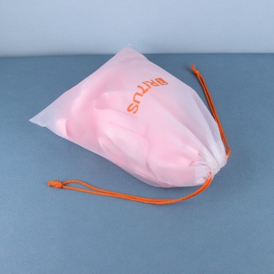 Drawstring Plastic Bags - Clear and Customizable