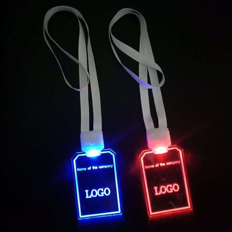 Custom Shape Glowing LED Lanyard