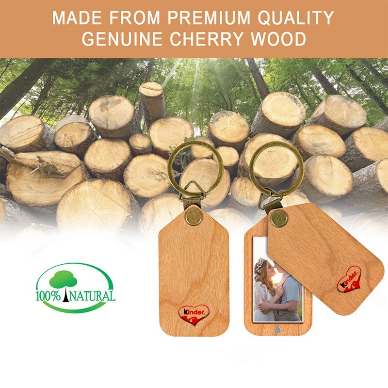 Picture Wooden Keychain