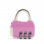 combination pink locks door slide lock with logo printed