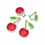 wholesale custom PVC USB 2.0 cherry model cute USB drive as Christmas gifts