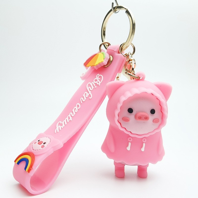 wholesale custom rubber keychain