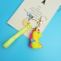 different colors unicorn PVC rubber custom keychain Trendy Accessory