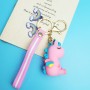 Fashion Cartoon Cool Trend keyring rubber by custom gifts supplier