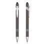 prom pen with logo gray