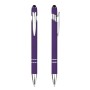 prom pen with logos purple