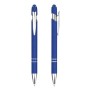 prom pen with logos blue