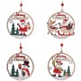 Custom Christmas Hanging Ornaments Wood Hanging Pendant For Christmas Tree