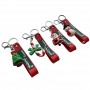 Christmas tree Santa Claus rubber keyring unique christmas gift ideas