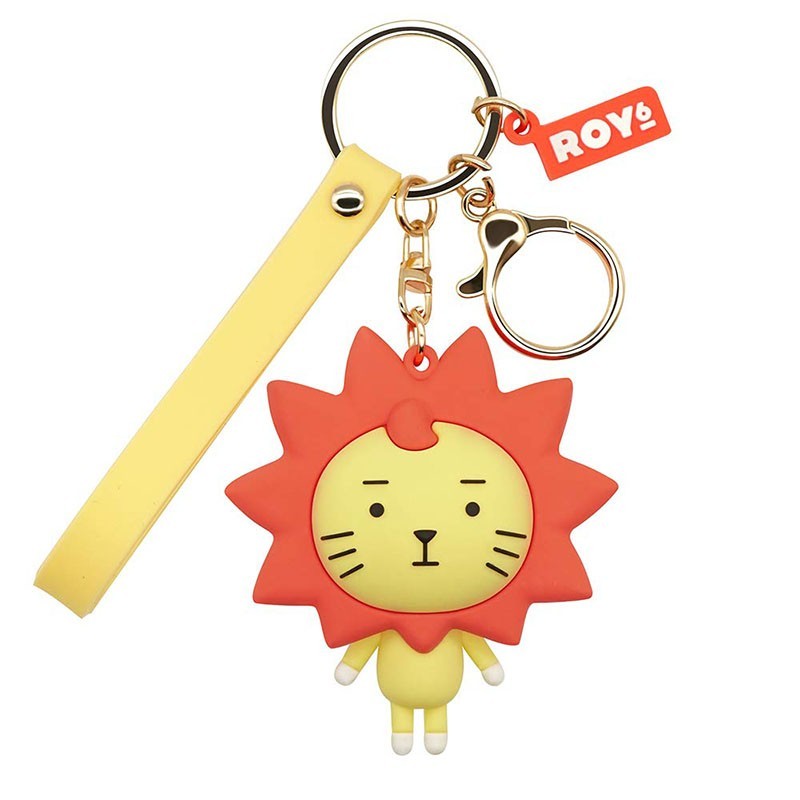 Soft rubber keychain