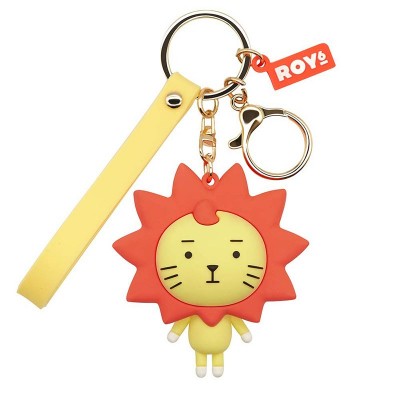 Soft rubber keychain