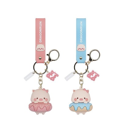 funny silicone rubber keyrings