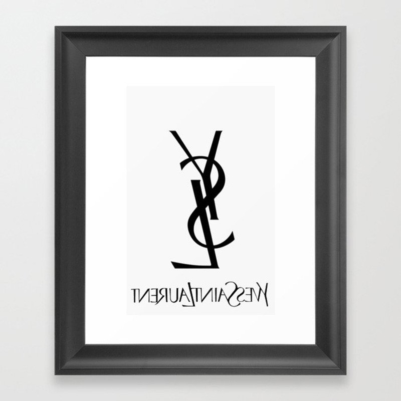 YSL Framed Art Print