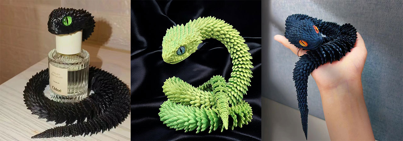 how-to-personalized-Gradient-Viper-3D-Printing-Movable-Joint-Dragon-Toy-Model