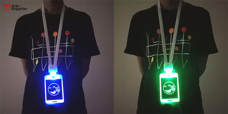 how to make the logo with led light lanyard