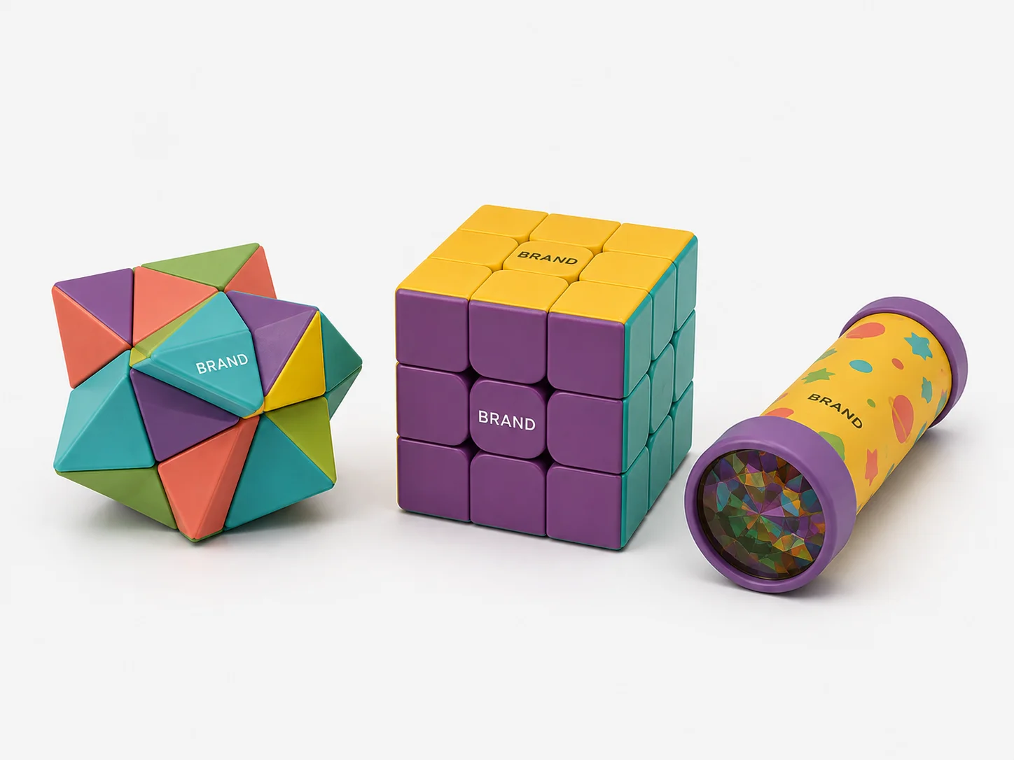 Colorful promotional puzzle, cube puzzle and fidget toy