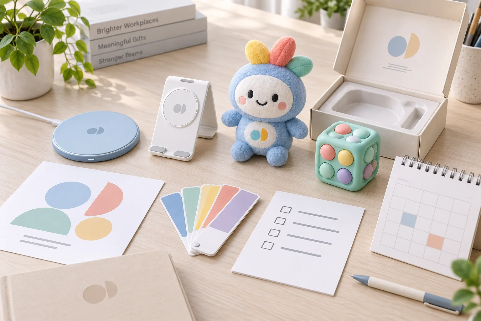 Corporate gifting checklist with product samples, branding, packaging and delivery planning