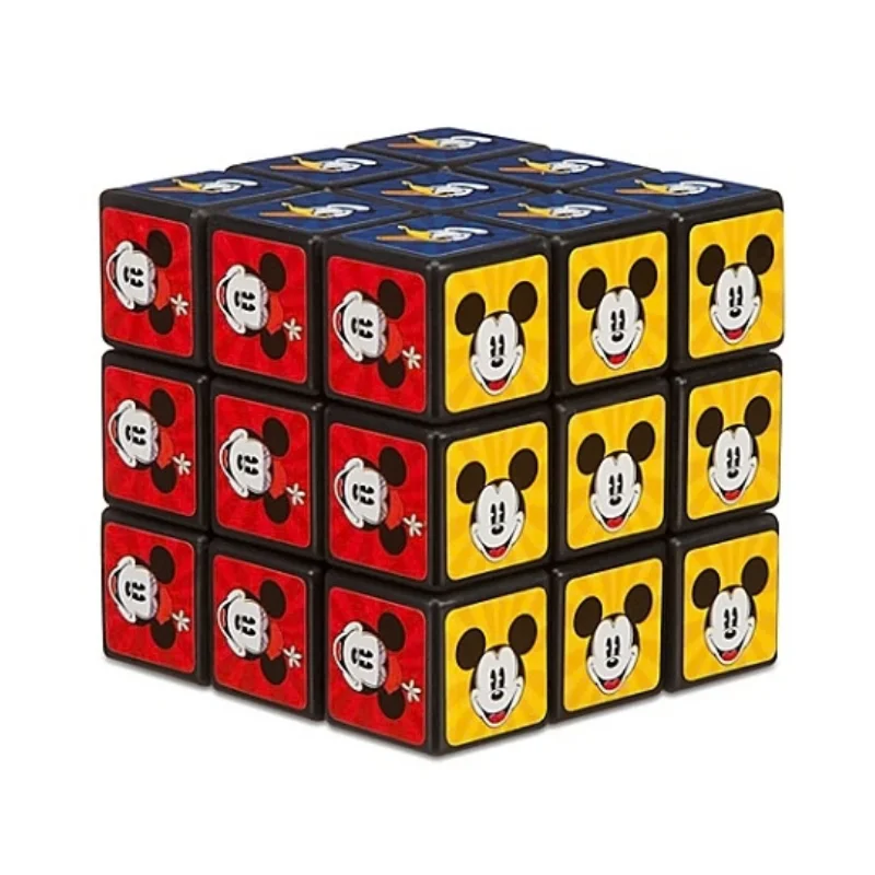Custom 4x4 rubiks cube displayed alongside individual retail gift box packaging options