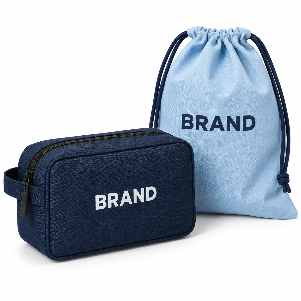 Custom fabric pouches for promotional-product packaging