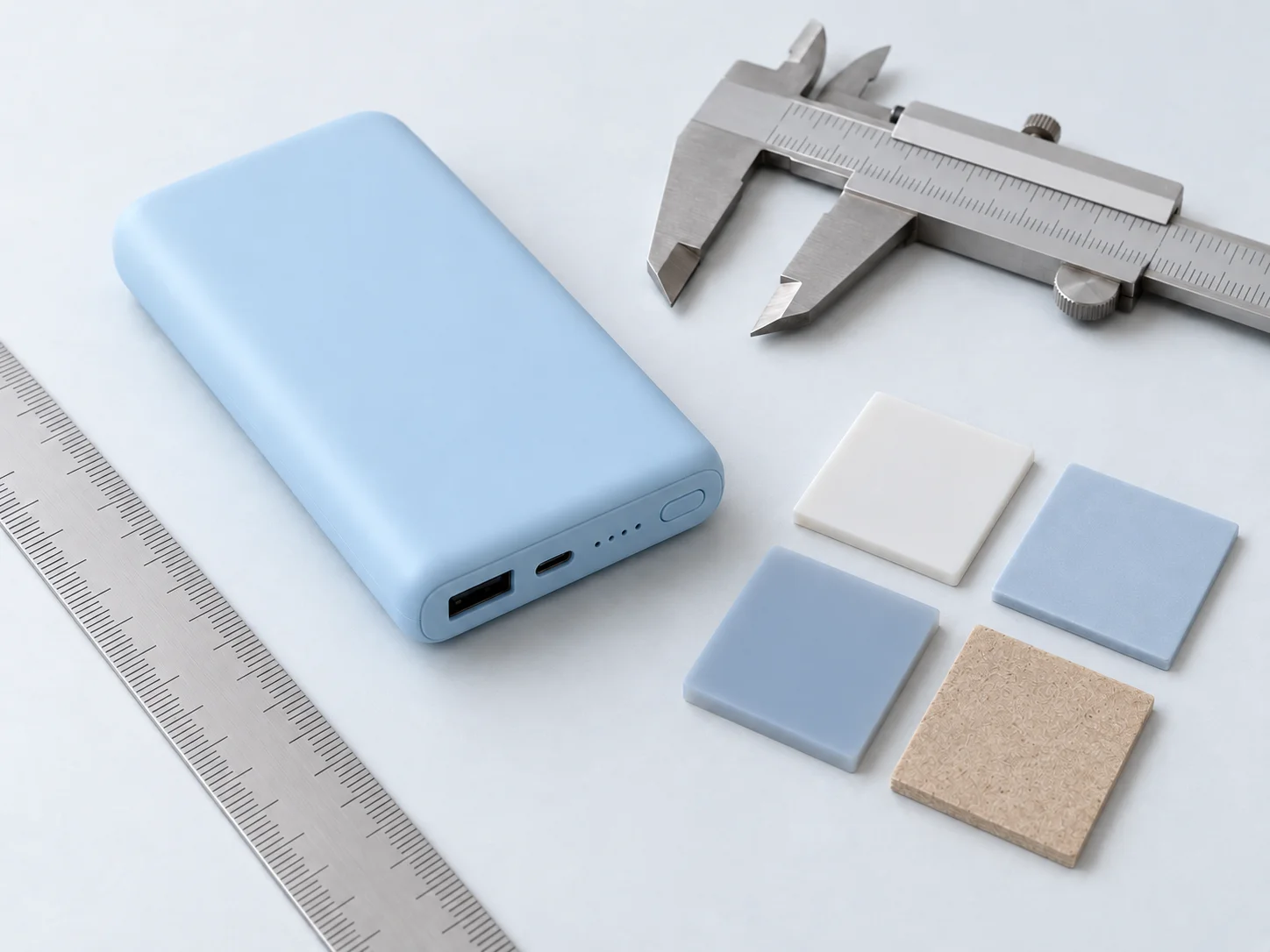 Existing promotional product sample reviewed for dimensions, construction and material finish