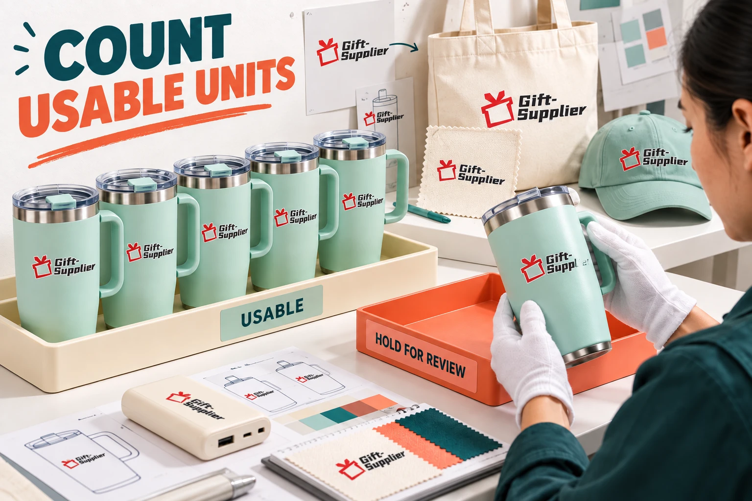 Itemized promotional product quote showing tooling, setup, testing and freight costs