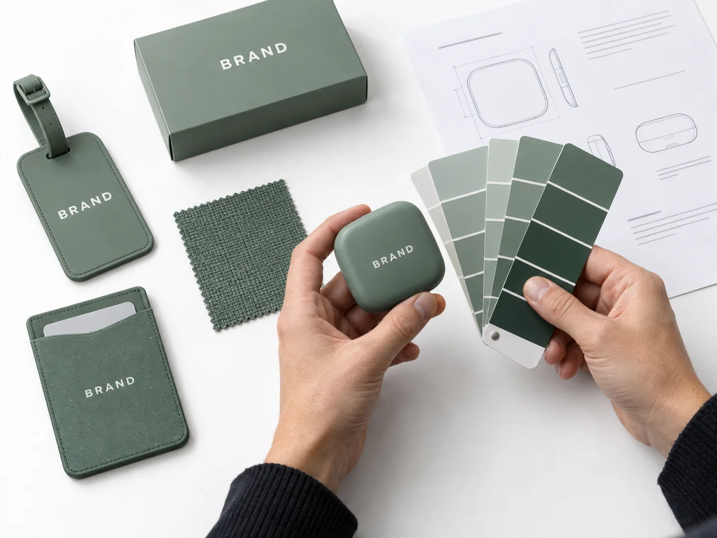 Reviewing Pantone color references for custom promotional products