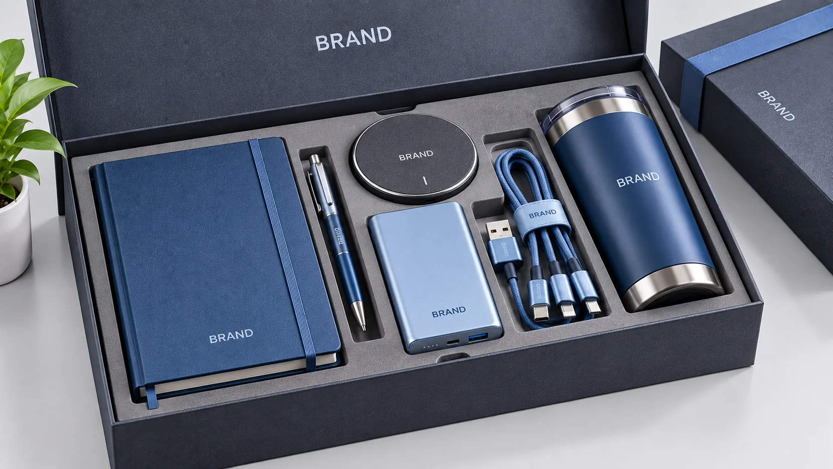 Premium branded technology gift set for clients and employees