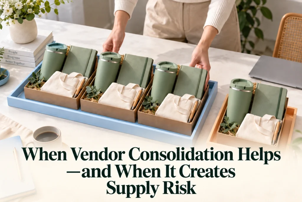 promotional merchandise vendor consolidation