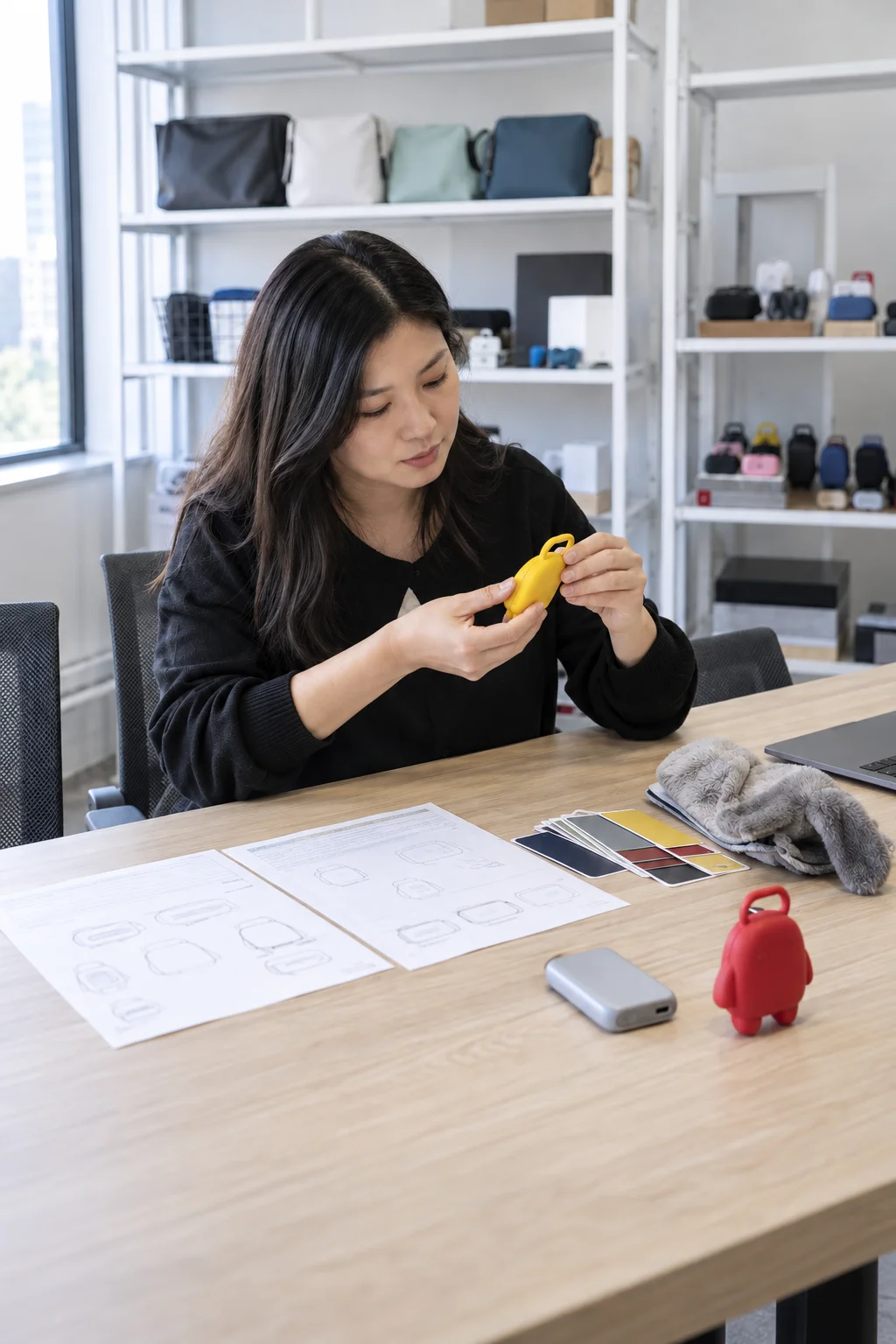 Promotional product supply-route review with project requirements, factory matching, production, quality and delivery considerations.