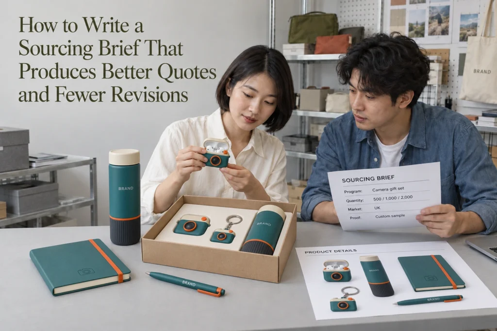 promotional product sourcing brief template