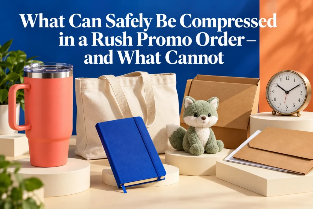 What Can Safely Be Compressed in a Rush Promo Order—and What Cannot